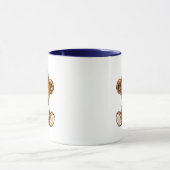 Süße Teddybär-Illustration Tasse (Zentrum)