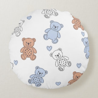 Süße Teddybär-Nursery Rundes Kissen