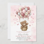 Süße Teddybär-Party Einladung (Vorderseite)