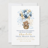 Süße Teddybär-Party Einladung (Vorderseite)
