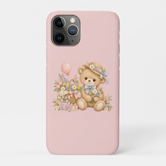 Süße Teddybär-Party-Gestaltung Case-Mate iPhone Hülle (Rückseite)
