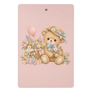 Süße Teddybär-Party-Gestaltung Mini Klemmbrett