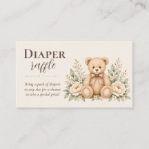 Süße Teddybär-Windel-Raffel-Baby-Party