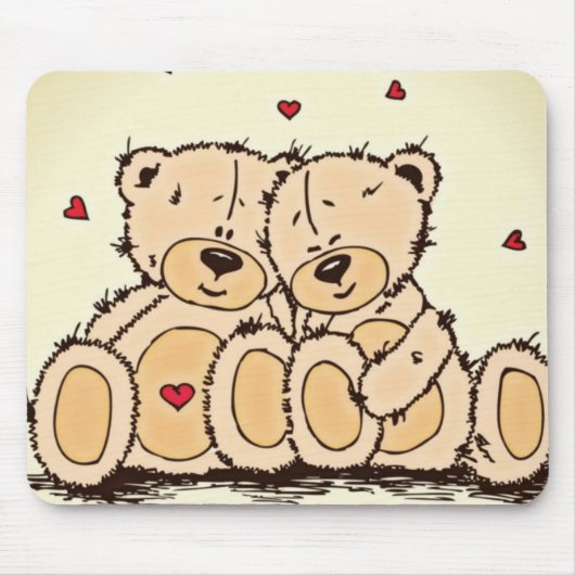 Süße Teddybären Mousepad (Vorne)