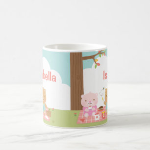 Süße Teddybären-Picknickparty im Freien für Kinder Kaffeetasse