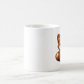 Süße Teeluchs-Illustration – Gemütlicher Fuchs bei Kaffeetasse (Mittel)