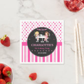 Süße Teeparty Mädchen Geburtstag Rosa Serviette (Beispiel)