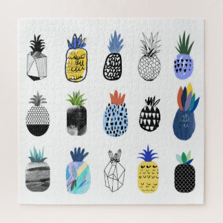 Süße texturierte Ananas, Vintage-Sammlung. Puzzle