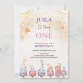 süße Tier 1. Party Einladung (Vorderseite)