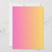 süße Tier 1. Party Einladung (Rückseite)