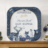 Süße Tier Adventure Night Sky Baby Dusche Pappteller