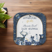 Süße Tier Adventure Night Sky Baby Dusche Pappteller