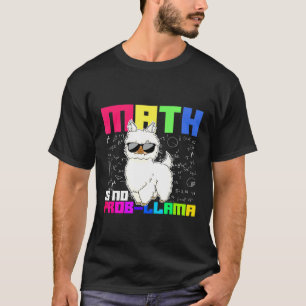 Süße Tier Alpaca Llama Mathematik Mathematik T-Shirt