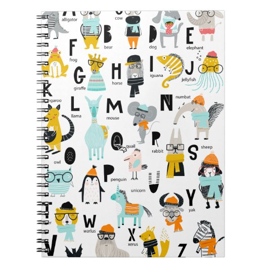 Süße Tier Alphabet | Einige haben Hasen Notizblock (Vorderseite)