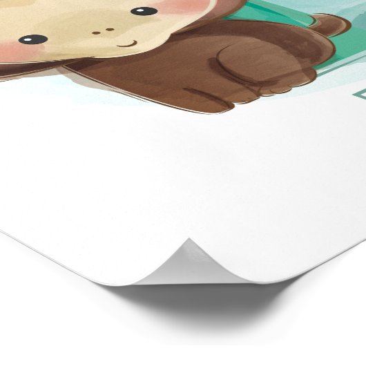 Süße Tier Alphabet Poster (Ecke)