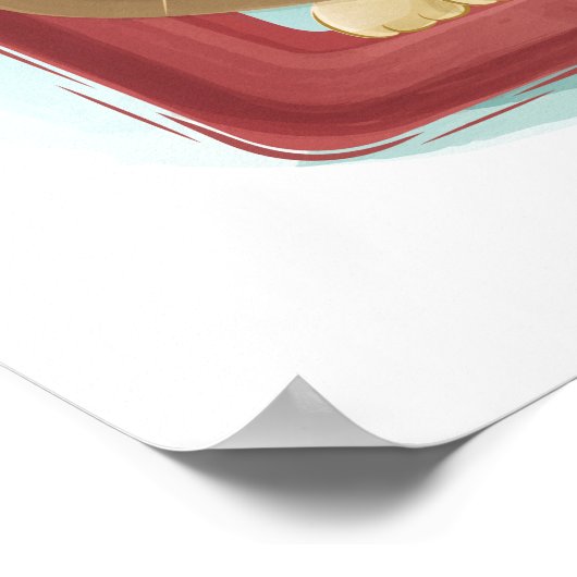 Süße Tier Alphabet Poster (Ecke)