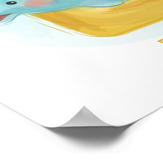 Süße Tier Alphabet Poster (Ecke)