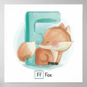 Süße Tier Alphabet Poster (Vorne)