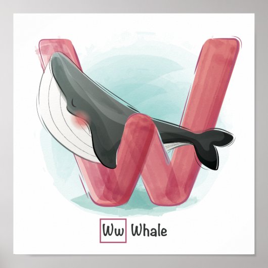 Süße Tier Alphabet Poster (Vorne)