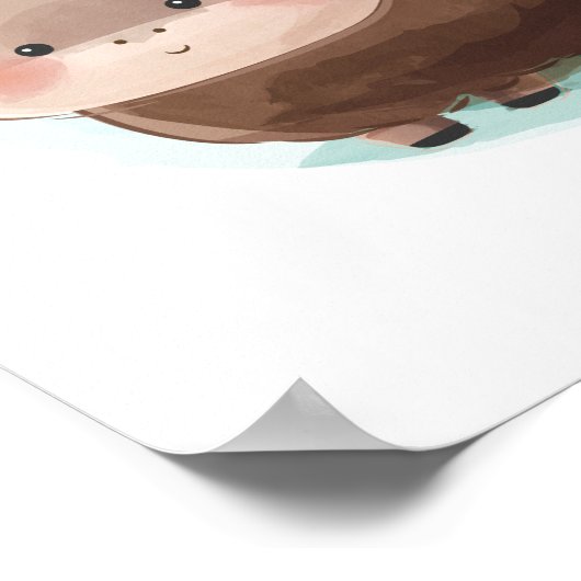 Süße Tier Alphabet Poster (Ecke)