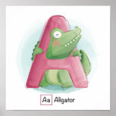 Süße Tier Alphabet Poster (Vorne)