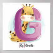 Süße Tier Alphabet Poster (Vorne)