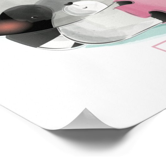 Süße Tier Alphabet Poster (Ecke)