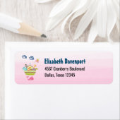 Süße Tier Ark mit Schmetterling und Whalrosa (Insitu)