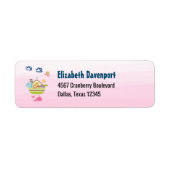 Süße Tier Ark mit Schmetterling und Whalrosa (Vorne)