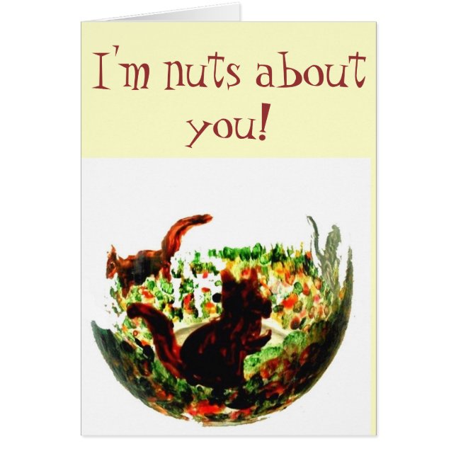 Süße Tier Art Herbst Eichhörnchen (Vorne)