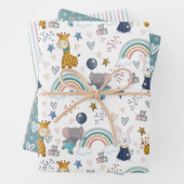 Süße Tier Babys Geschenkpapier Set (Beispiel)