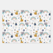 Süße Tier Babys Geschenkpapier Set (Vorderseite)