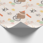 Süße Tier Band Geburtstag Geschenkpapier (Ecke)