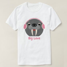 Süße Tier 'Big Liebe' Walrus T - Shirt