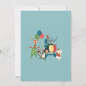 Süße Tier Birthday Party Music Band für Kinder Save The Date (Rückseite)