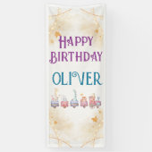 süße Tier blau 1. Party Banner (Vertikal)