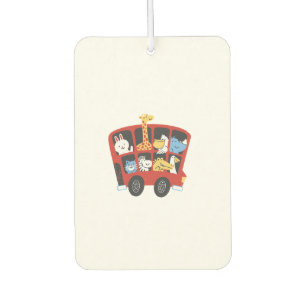 Süße Tier Bus Adventure für Kinder Autolufterfrischer