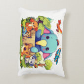 Süße Tier Cartoon Abbildung i niedlich Dekokissen (Rückseite(Vertikal))