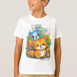 Süße Tier Cartoon Abbildung i niedlich T-Shirt