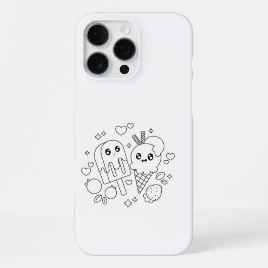 Süße Tier Cartoon iPhone 16 pro max Fall Hülle (Rückseite)