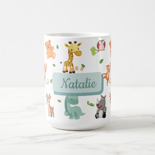 Süße Tier Cartoon Kid's Kaffeetasse (Mittel)