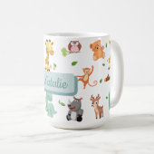 Süße Tier Cartoon Kid's Kaffeetasse (VorderseiteRechts)