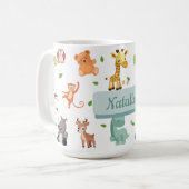 Süße Tier Cartoon Kid's Kaffeetasse (Vorderseite Links)