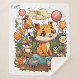 Süße Tier Cartoon Neues Design ich niedlich Sherpadecke