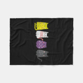 Süße Tier Cat Geschenke Nicht binäre Pride Agence  Fleecedecke (Vorderseite (Horizontal))