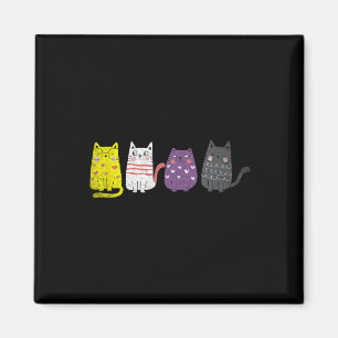 Süße Tier Cat Geschenke Nicht binäre Pride Agence Magnet