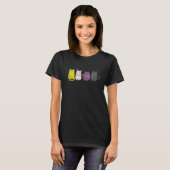 Süße Tier Cat Non Binary Pride Agende Non Binar T-Shirt (Vorne ganz)