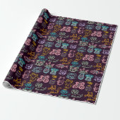 Süße Tier Chalk Zeichne Wrapping Paper Geschenkpapier (Ungerollt)