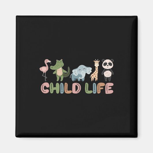 Süße Tier Child Life Specialist Play Therapy Magnet (Vorne)