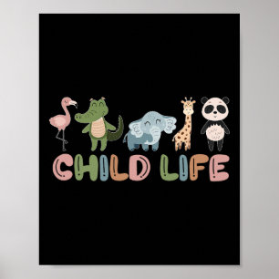 Süße Tier Child Life Specialist Play Therapy Poster